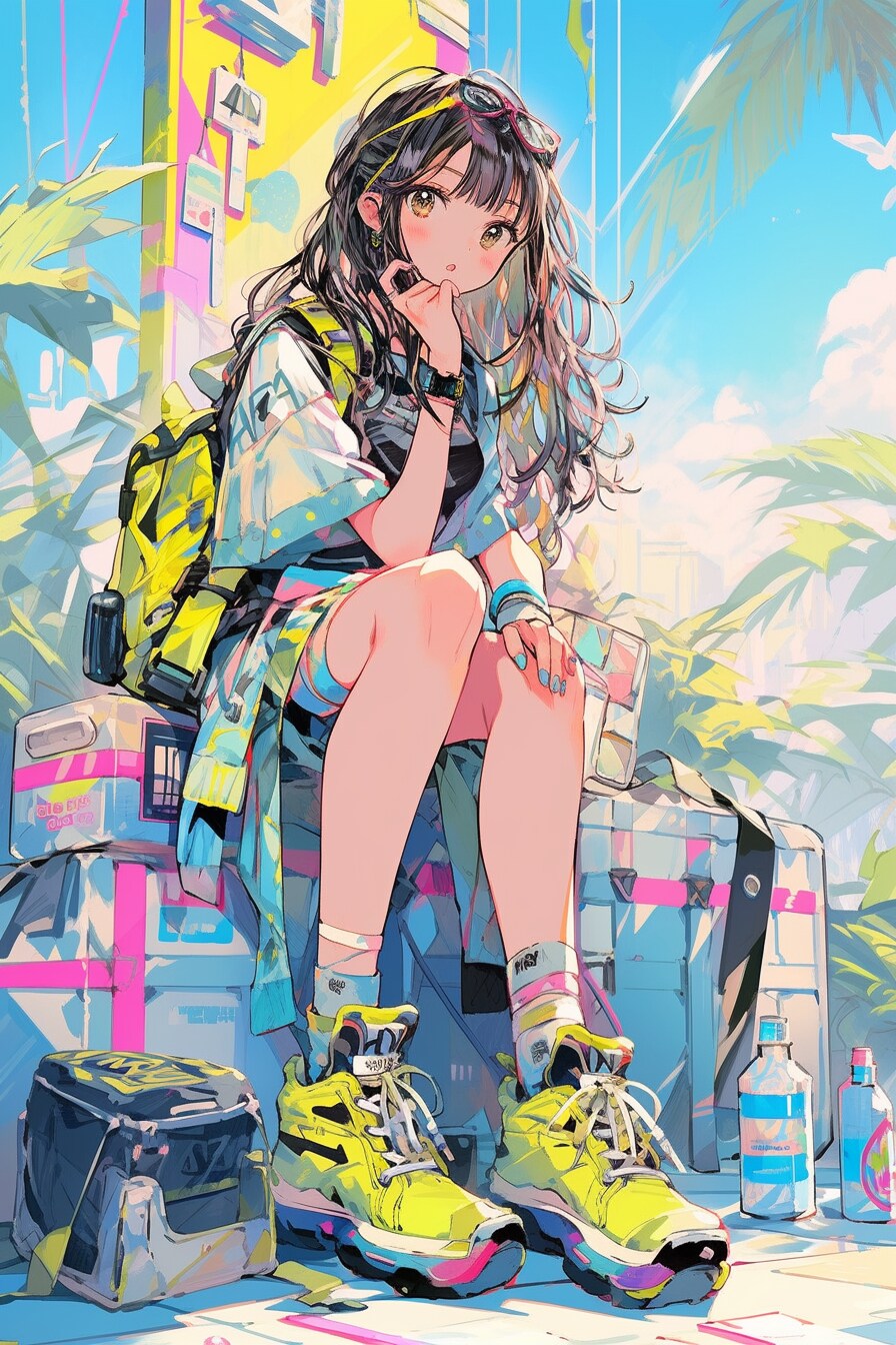 海辺カラフル姉さん