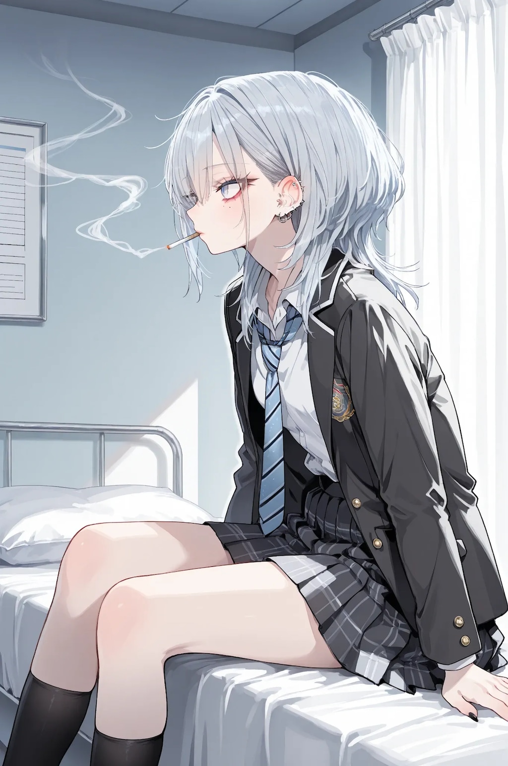 灰〇先輩　タバコ吸ってたんですか…