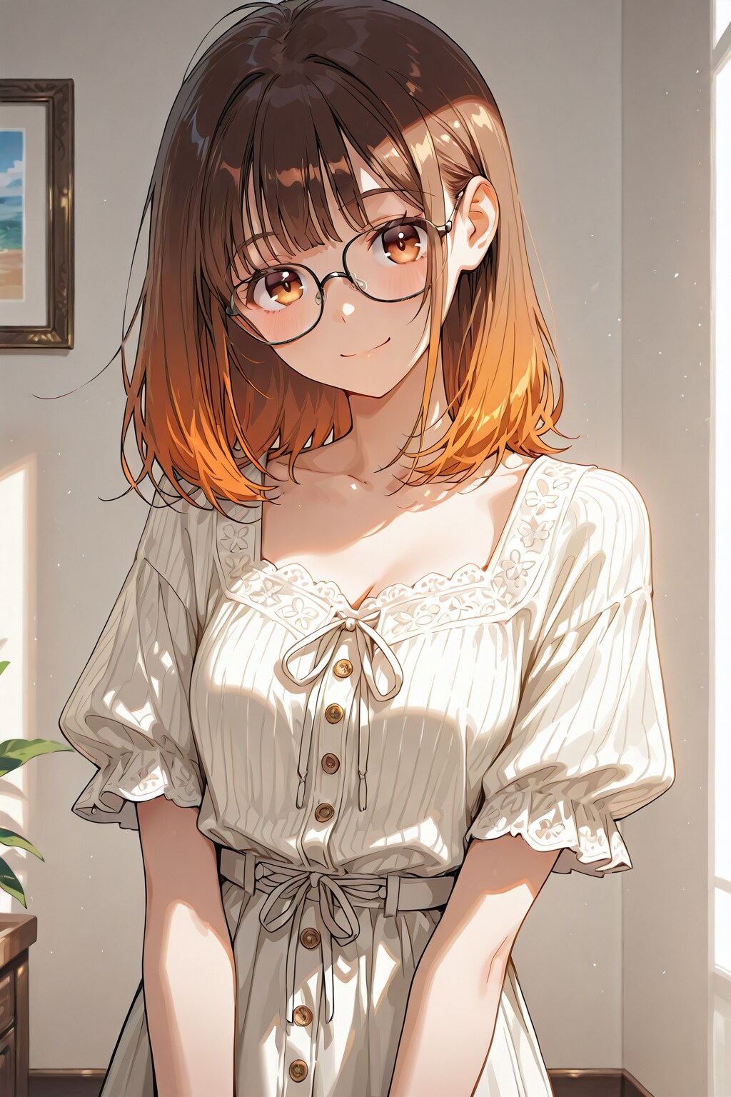 メガネ美少女