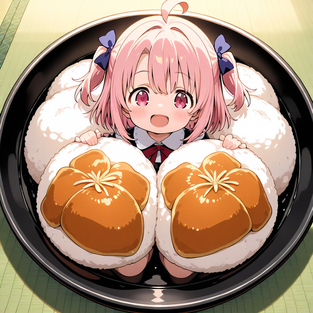 おにぎりに埋もれて❤️ | の人気AIイラスト・グラビア