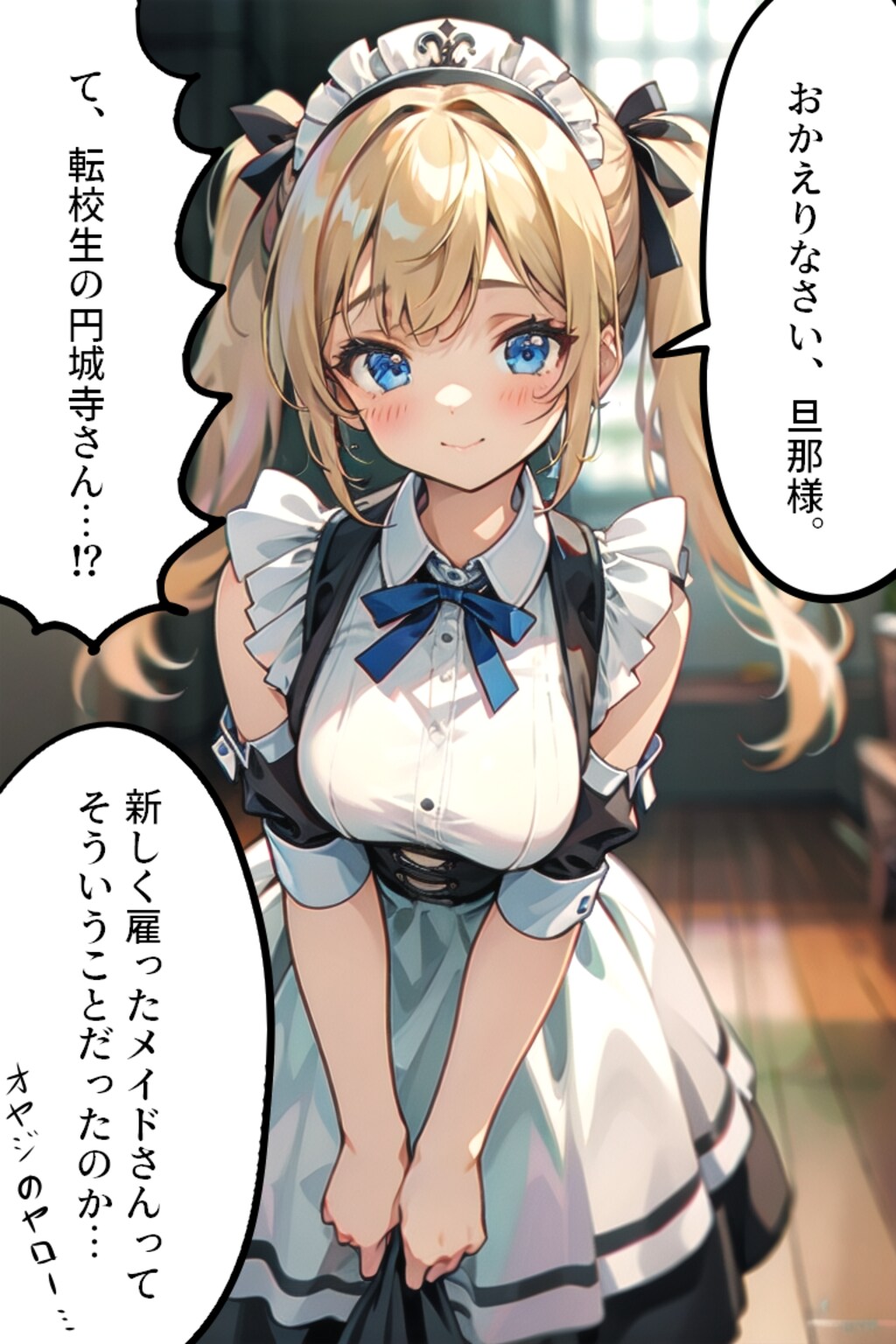 新人メイドさんがクラスの転校生だった①