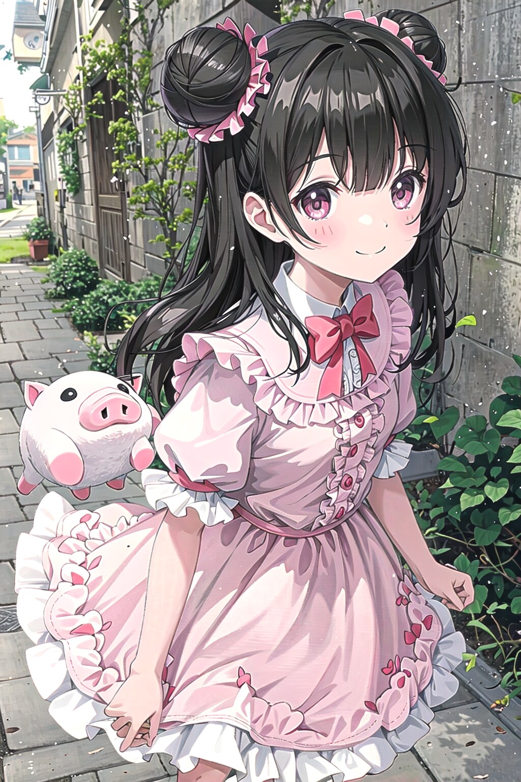 ぶたさんとおさんぽなのです