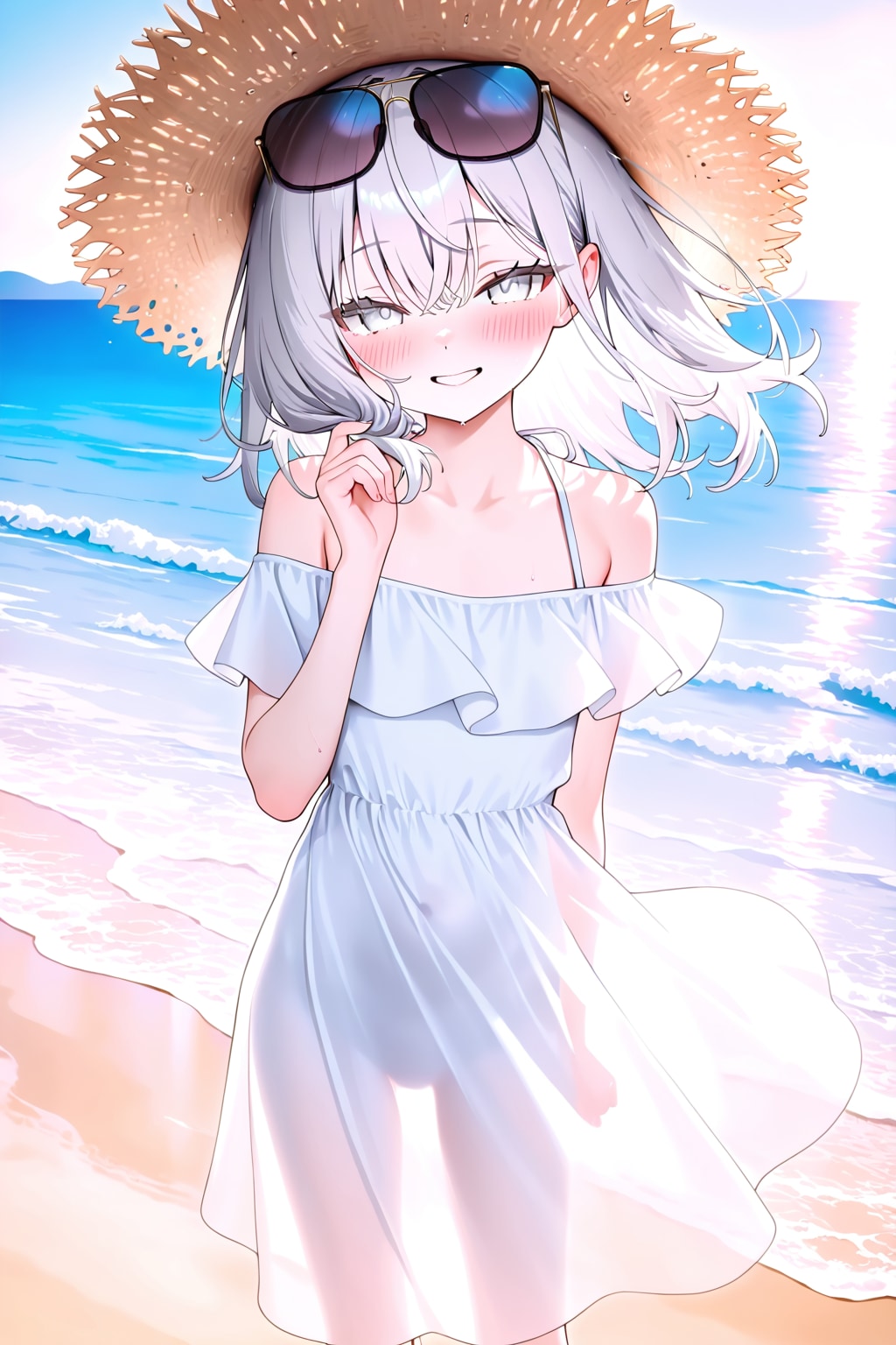 真っ白な子