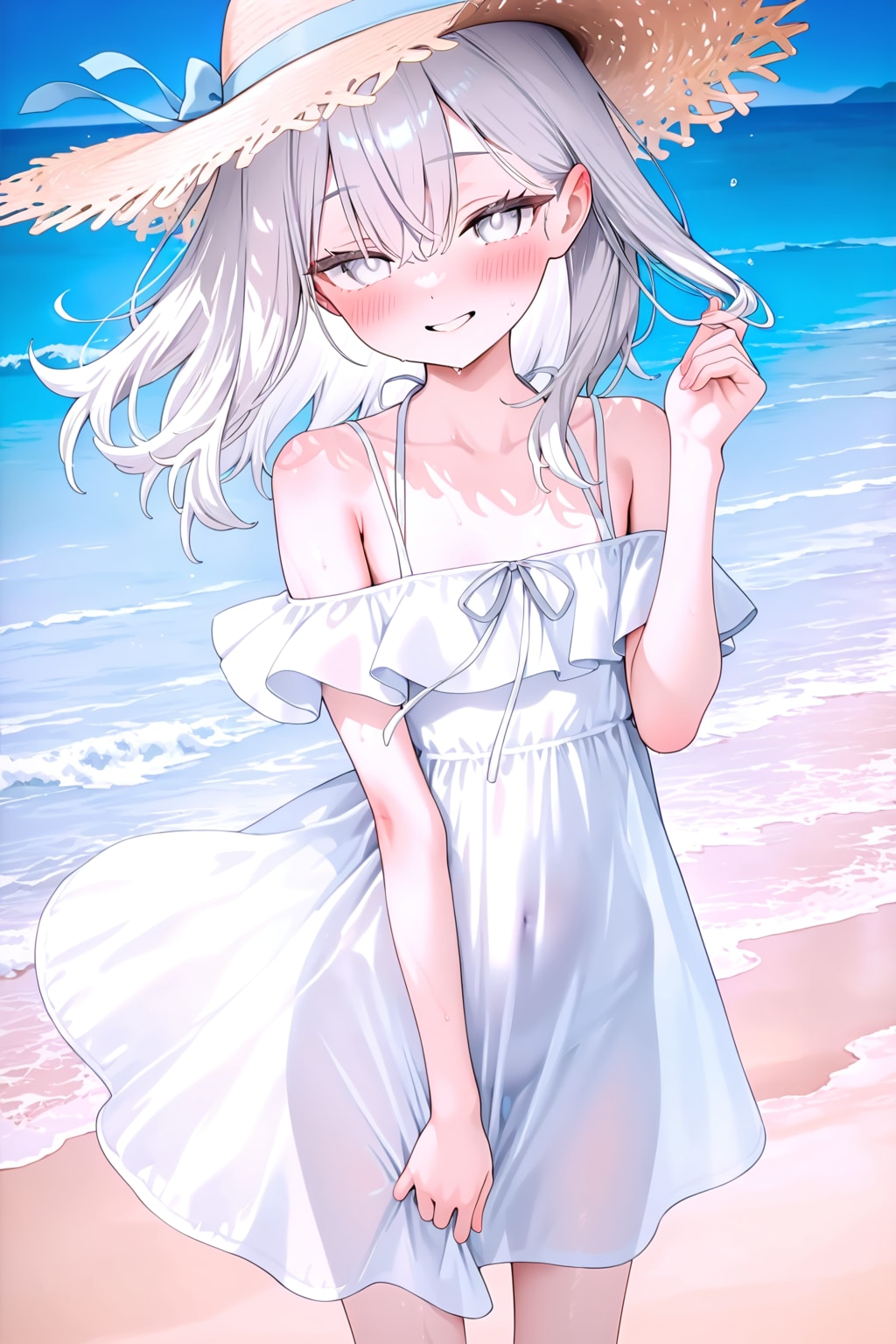 真っ白な子