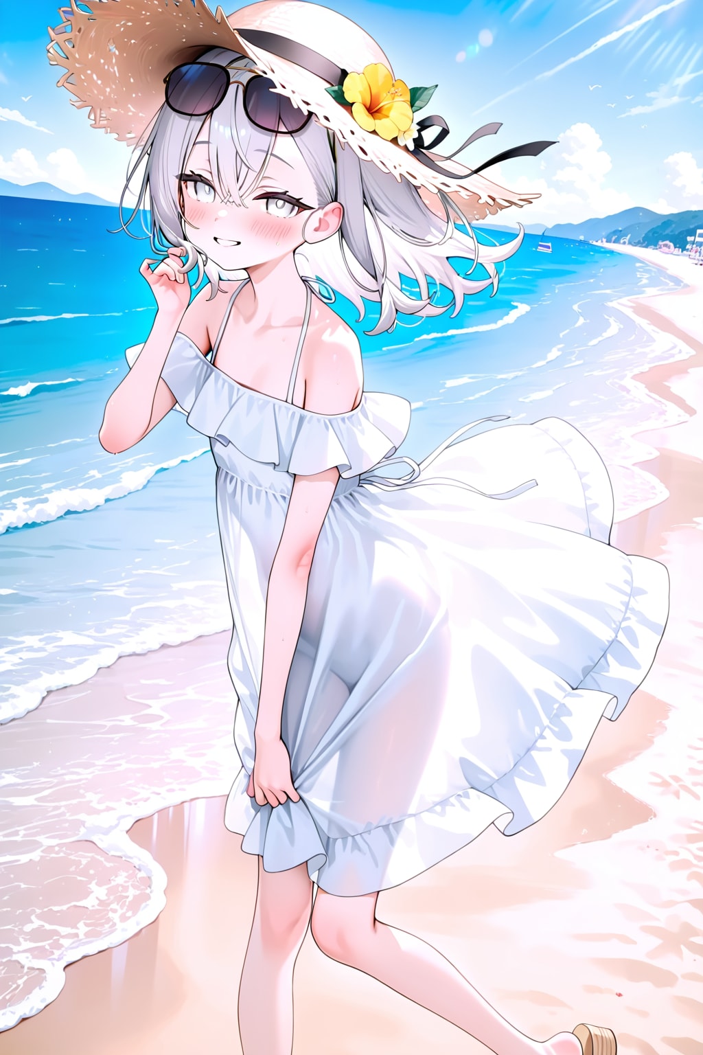 真っ白な子