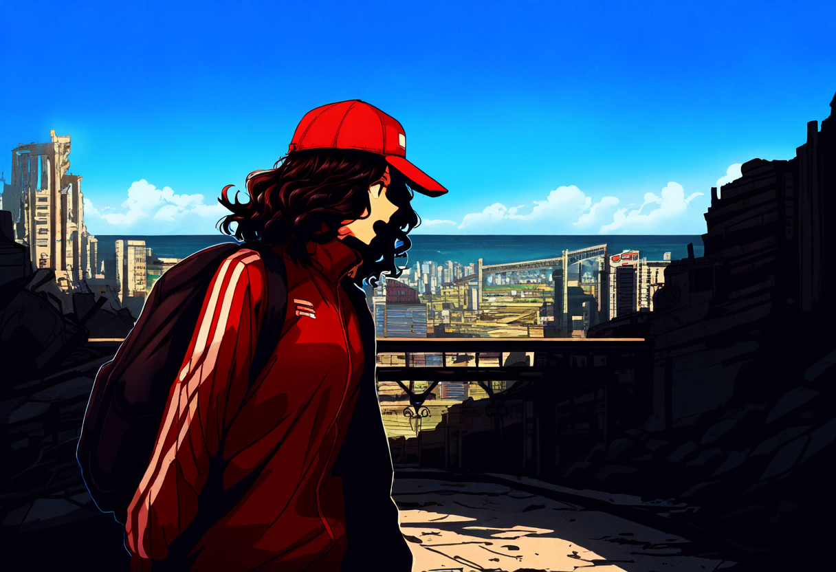 海辺の都市のふわ子