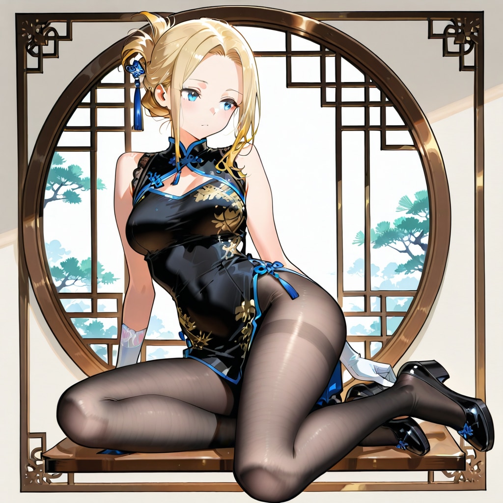 チャイナドレスのノア・リードさん