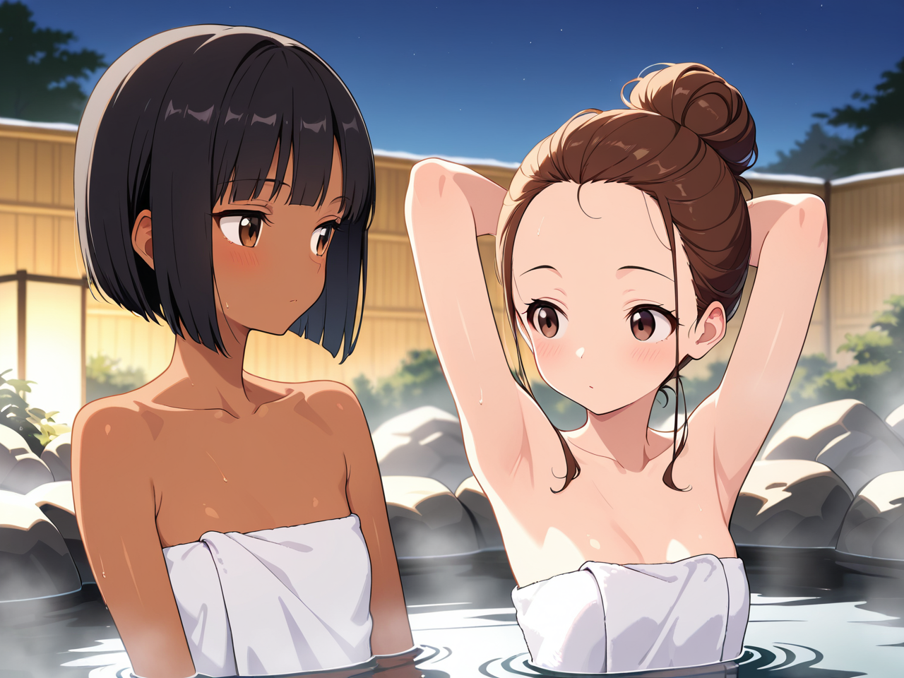 2人で温泉
