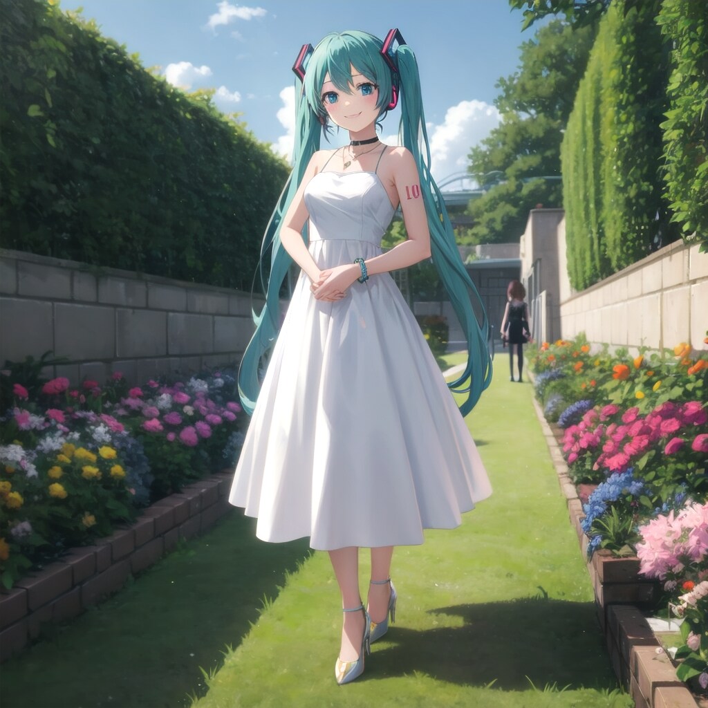 白いドレスのお嬢様