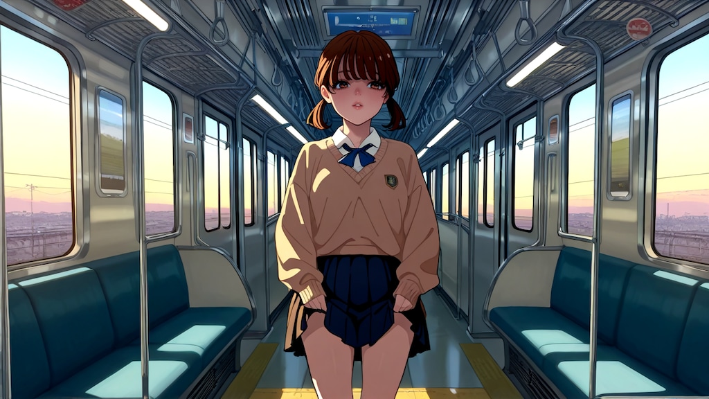 あー今日は暑いなーっと