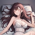 練習(ベッドで寝ている少女-裏　おまけ) 3枚目
