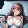 練習(ベッドで寝ている少女-裏　おまけ) 6枚目