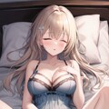 練習(ベッドで寝ている少女-裏　おまけ) 2枚目