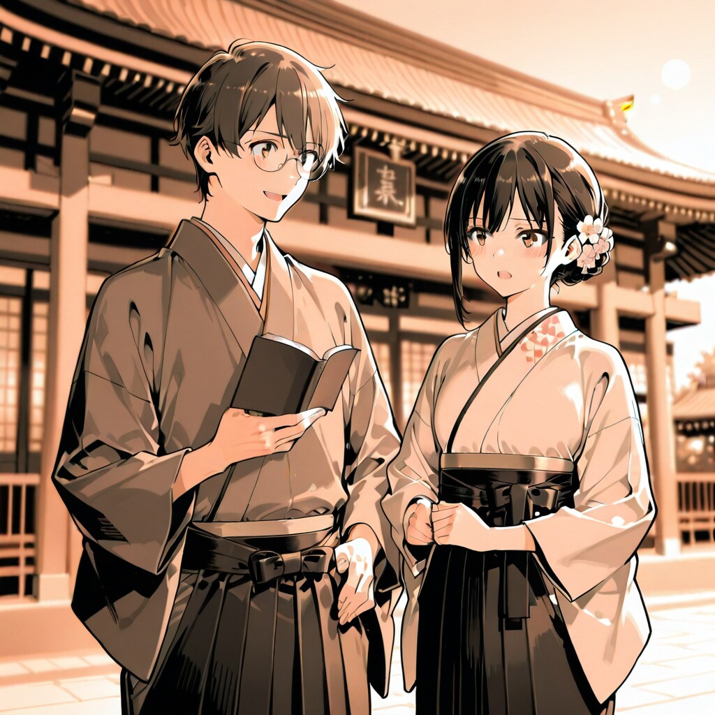 書生と女学生