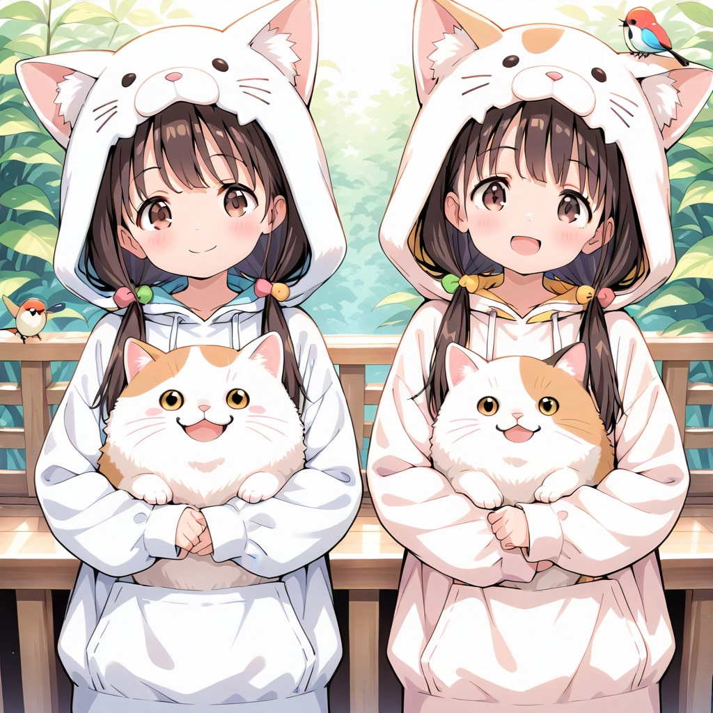 「いつでもいっしょ」（４）双子企画 | の人気AIイラスト・グラビア