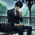 雨宿り……？ 2枚目