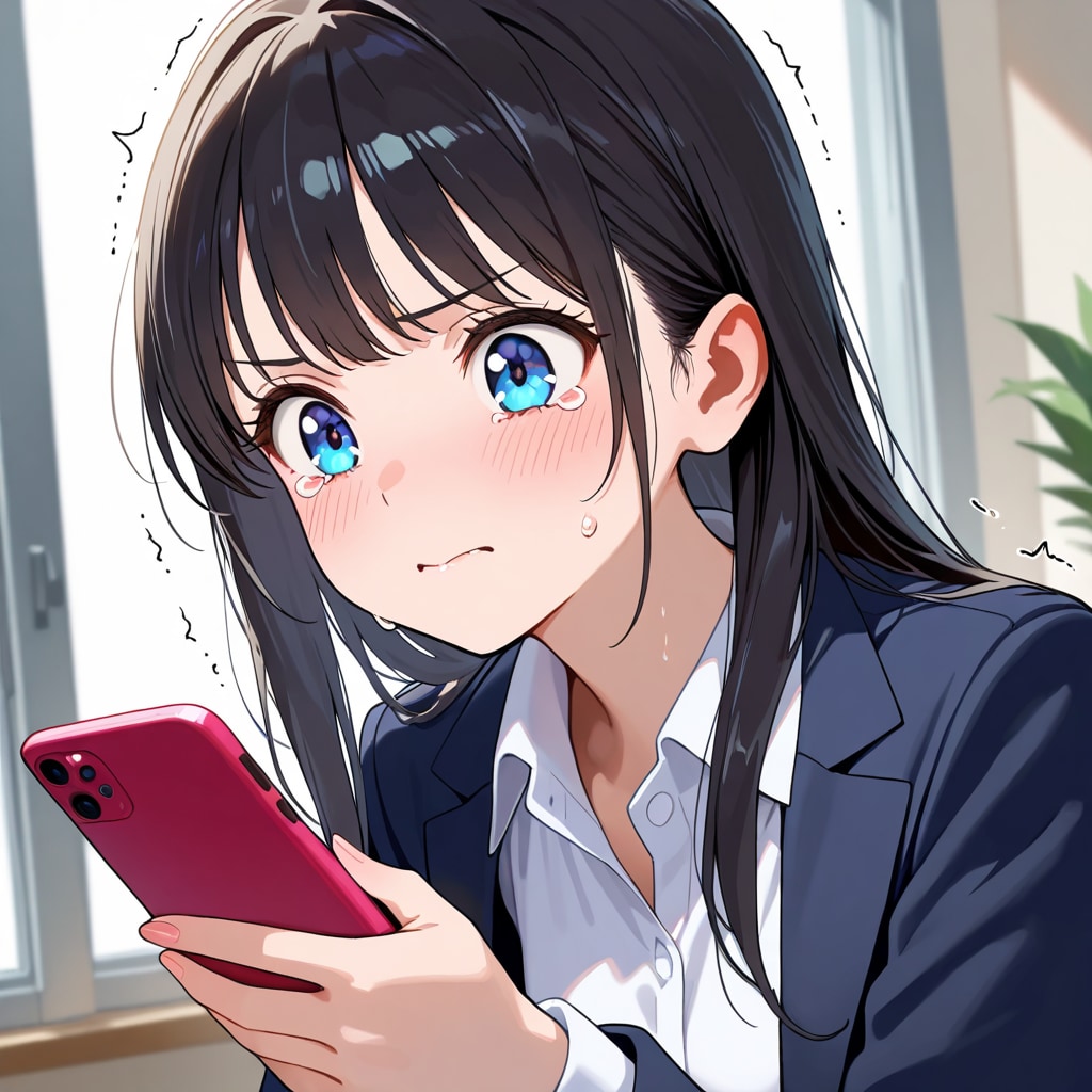 退職代行に連絡する新入社員ちゃん