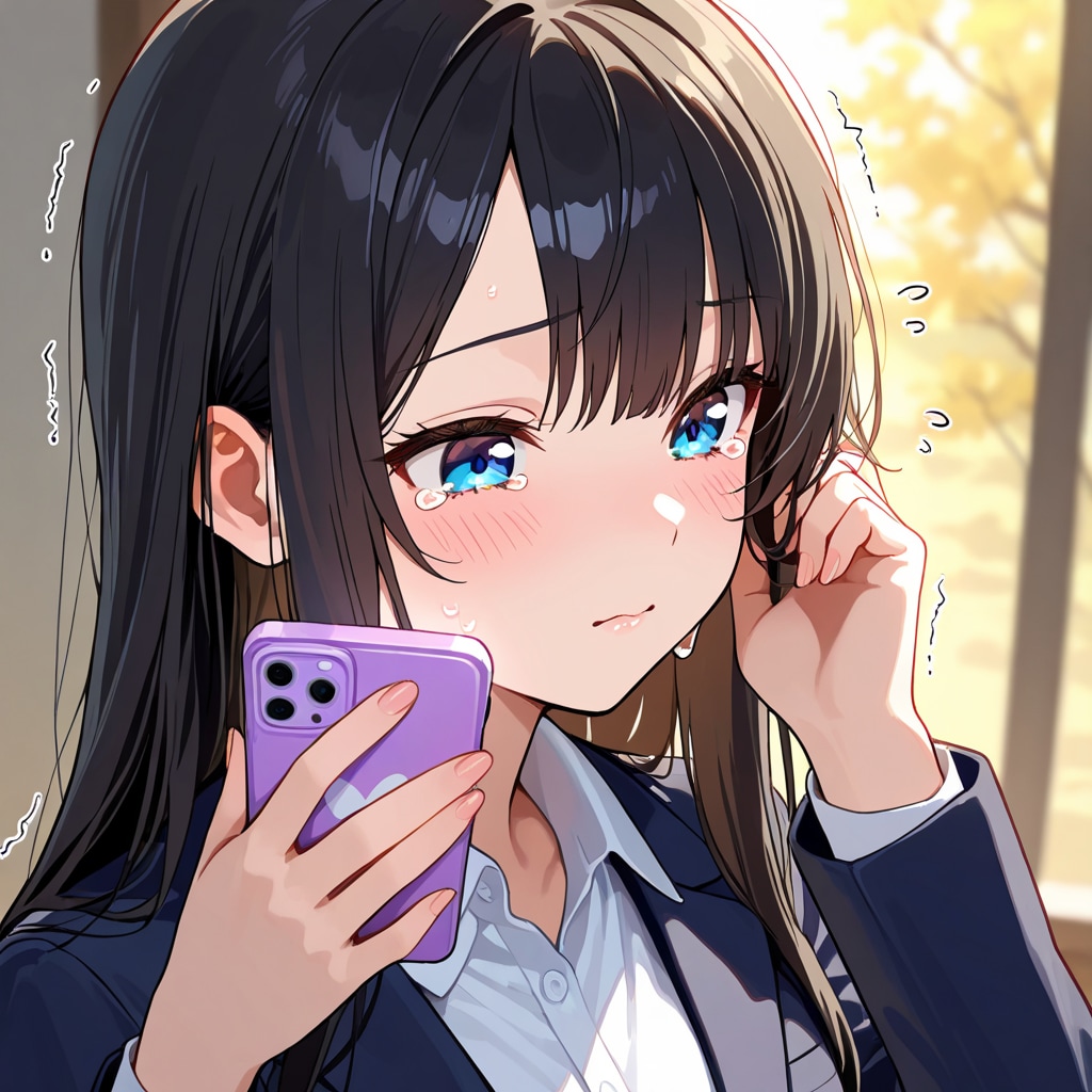 退職代行に連絡する新入社員ちゃん