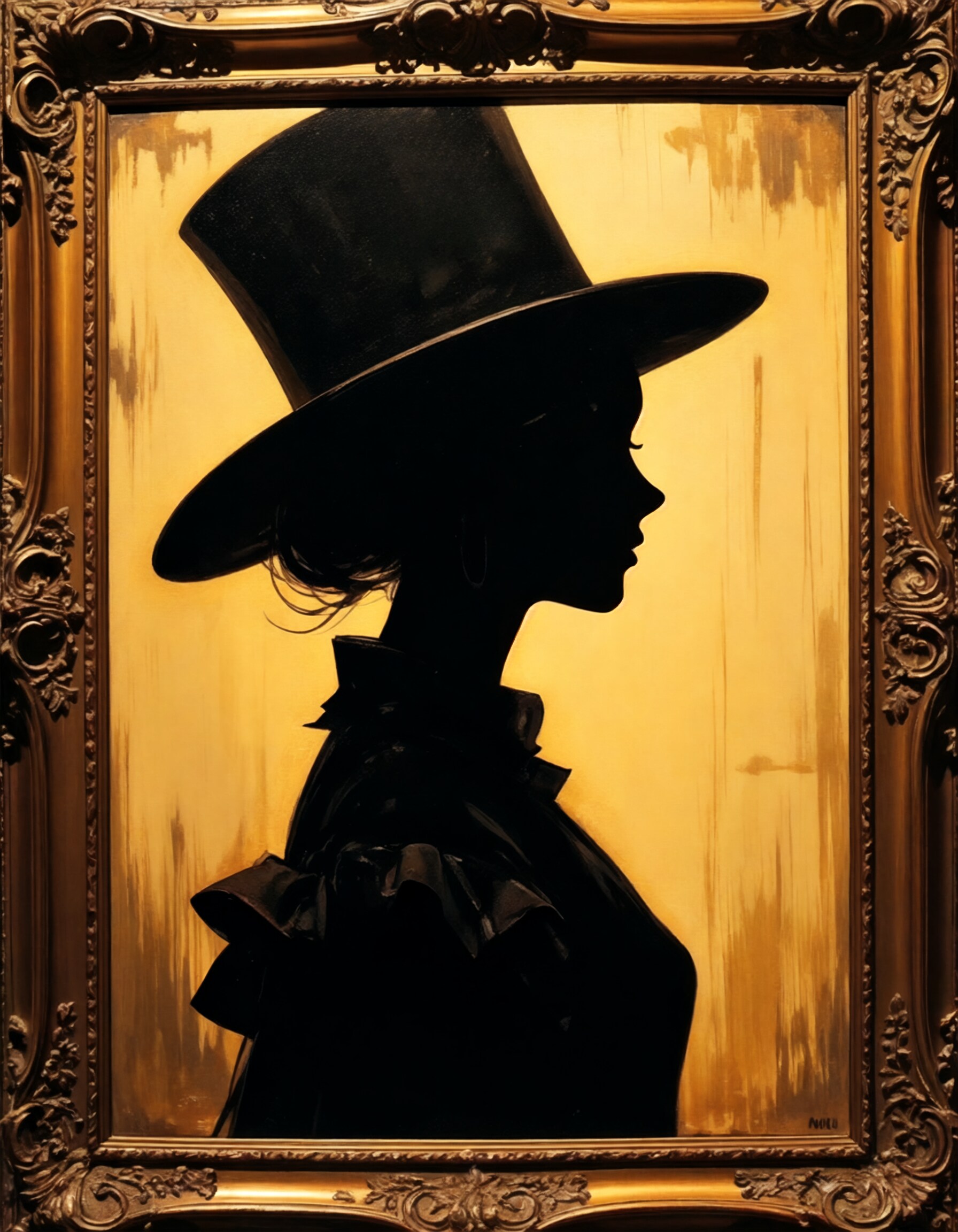 シルクハット・シルエット | の人気AIイラスト・グラビア