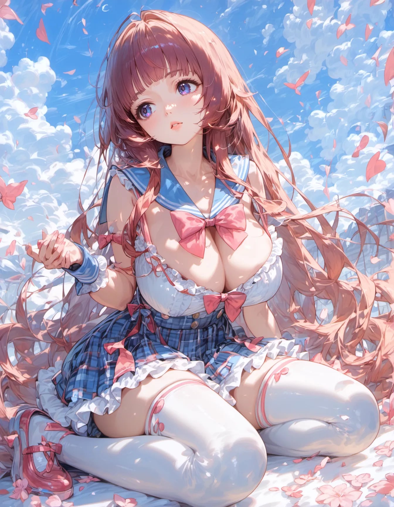 Dancing in the Pink Breeze | の人気AIイラスト・グラビア