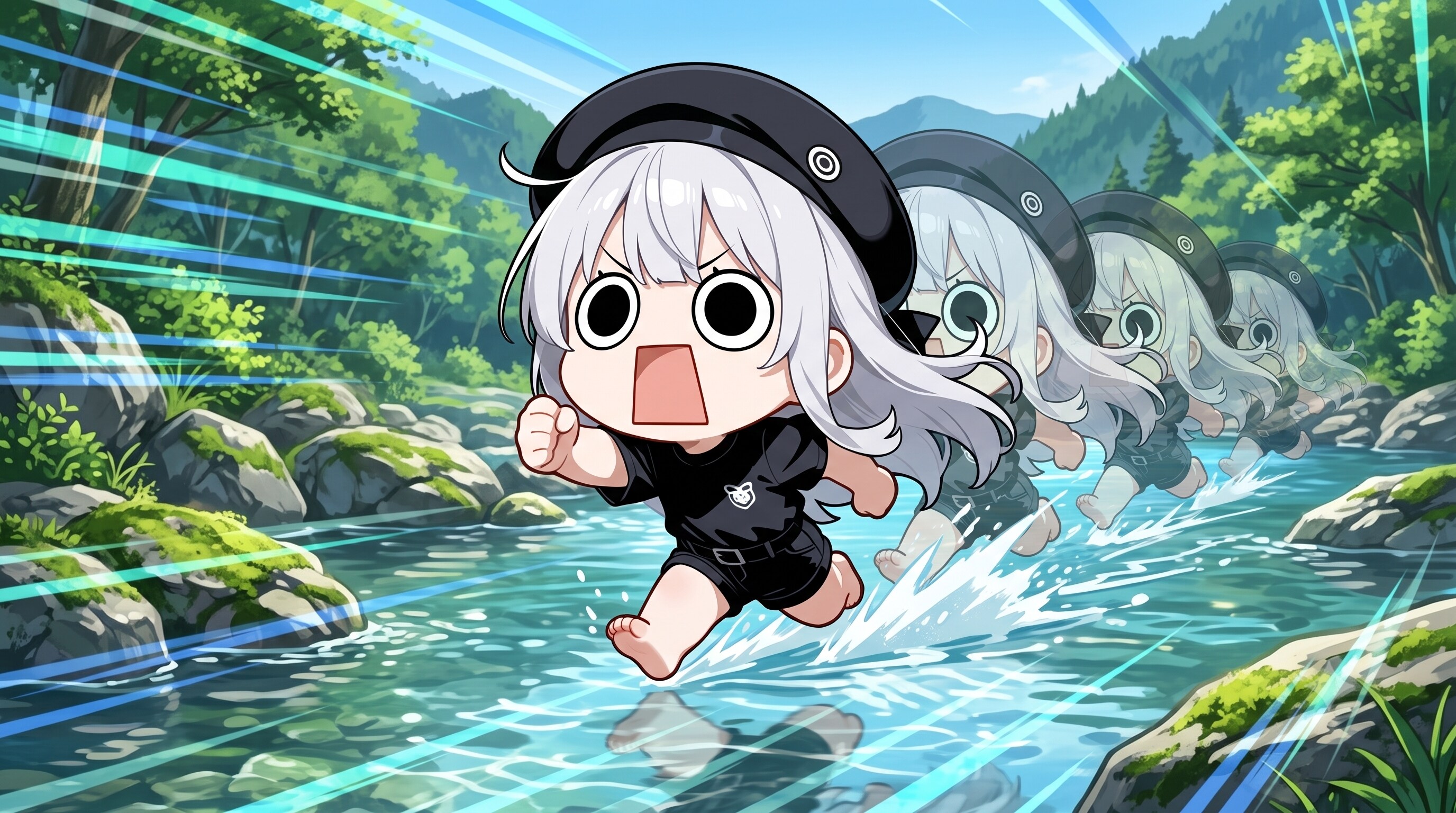 川遊びえらいこっちゃ嬢