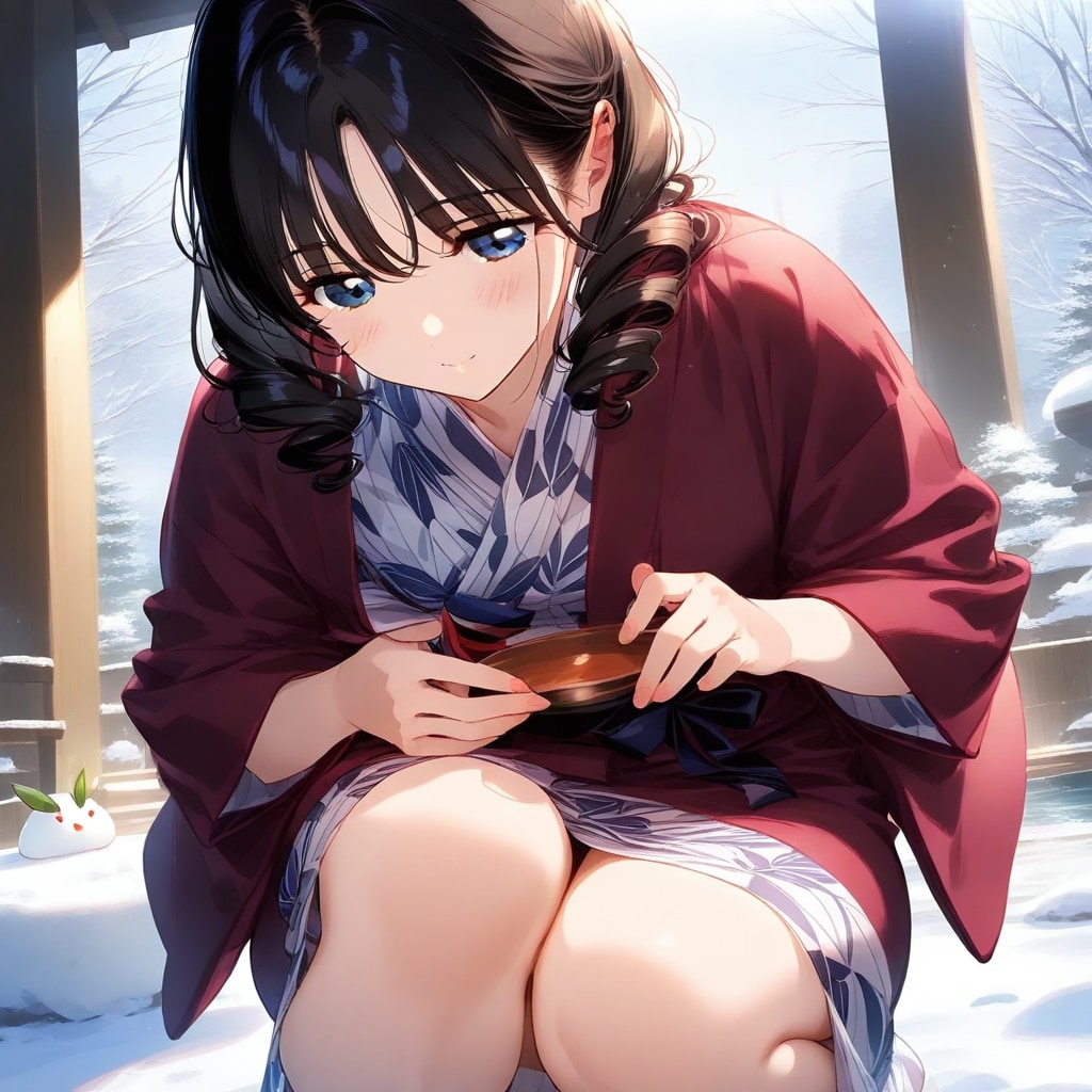 温泉旅館浴衣女子