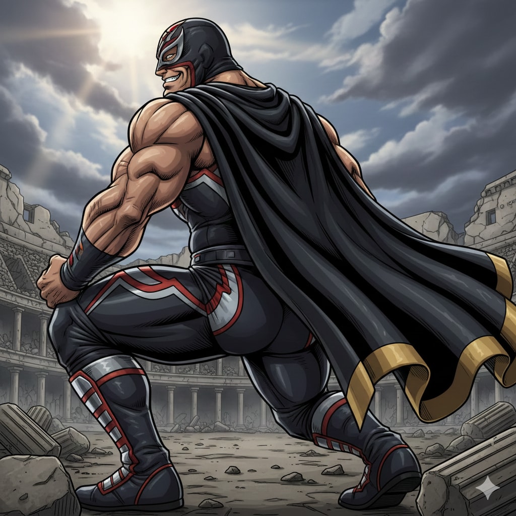 覆面レスラー 35歳男性 | の人気AIイラスト・グラビア