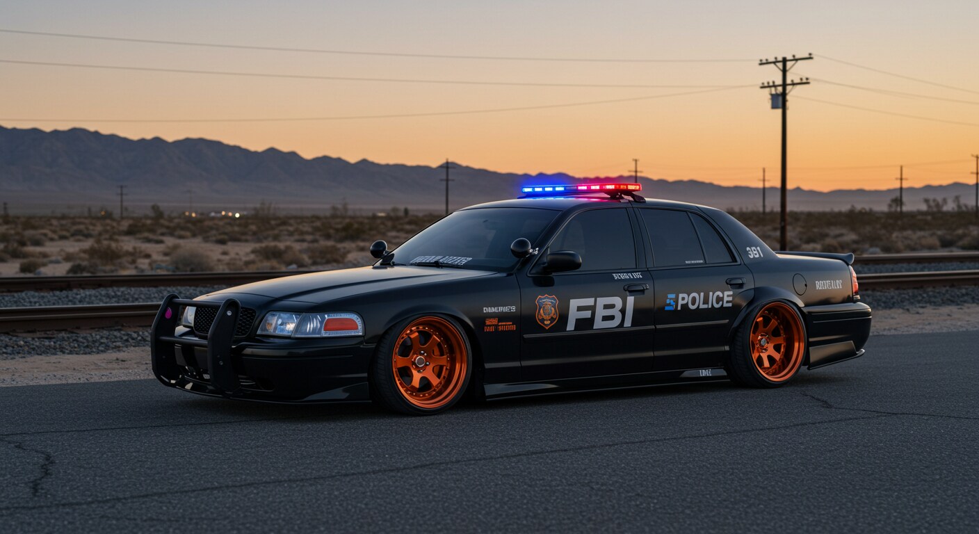 クラウンビクトリアFBIパトロールカー | の人気AIイラスト・グラビア