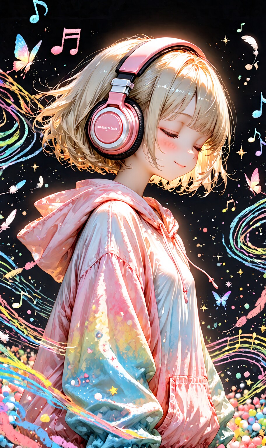 floating musical notes