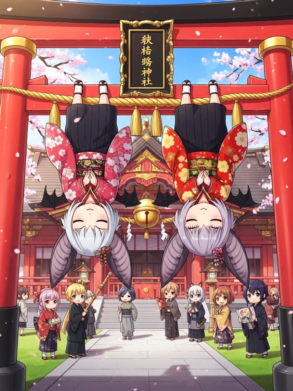 コウモリちゃんの初詣