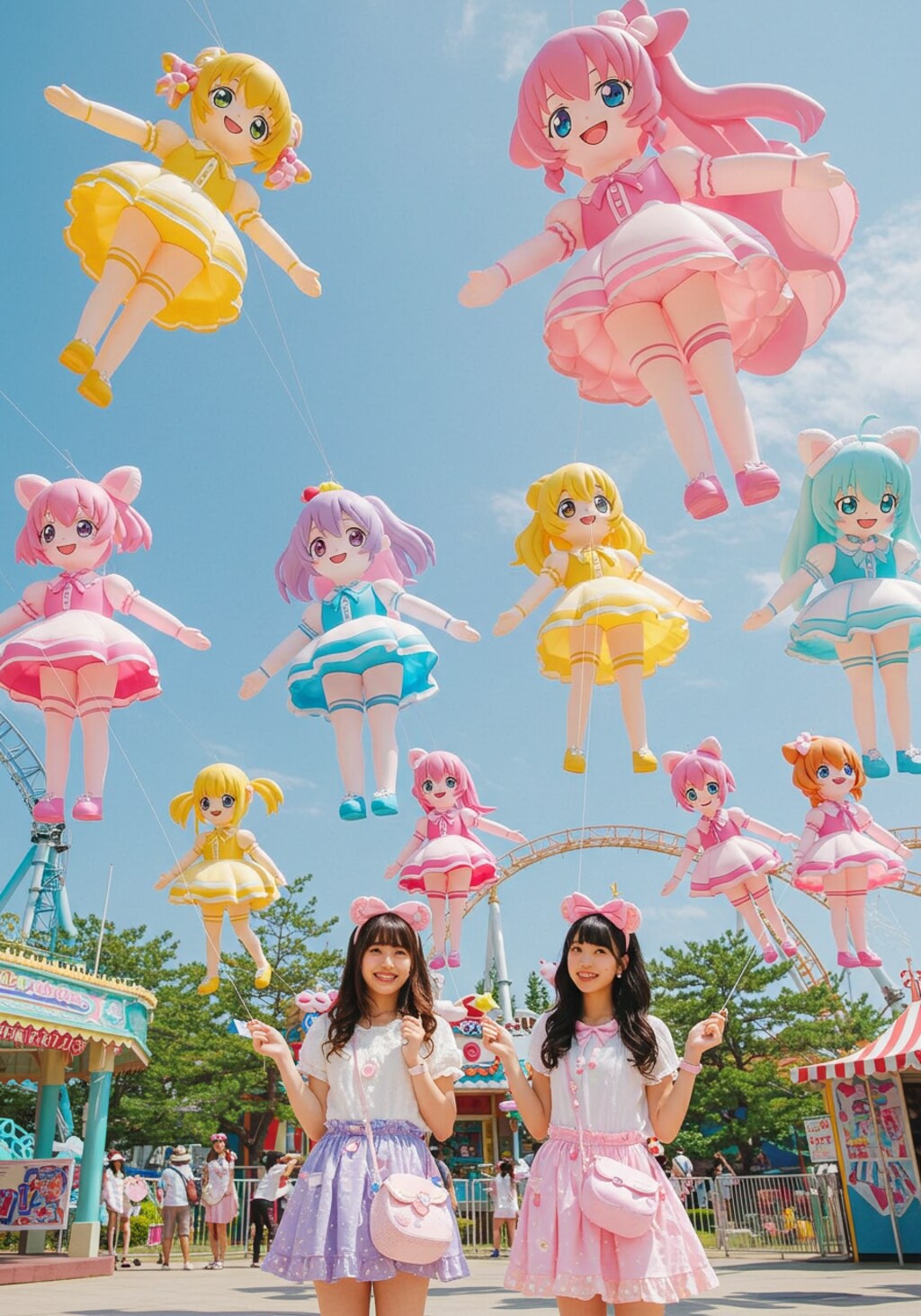 アニメキャラクターのインフレータブル