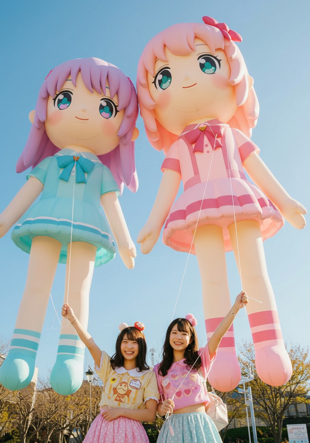 アニメキャラクターのインフレータブル