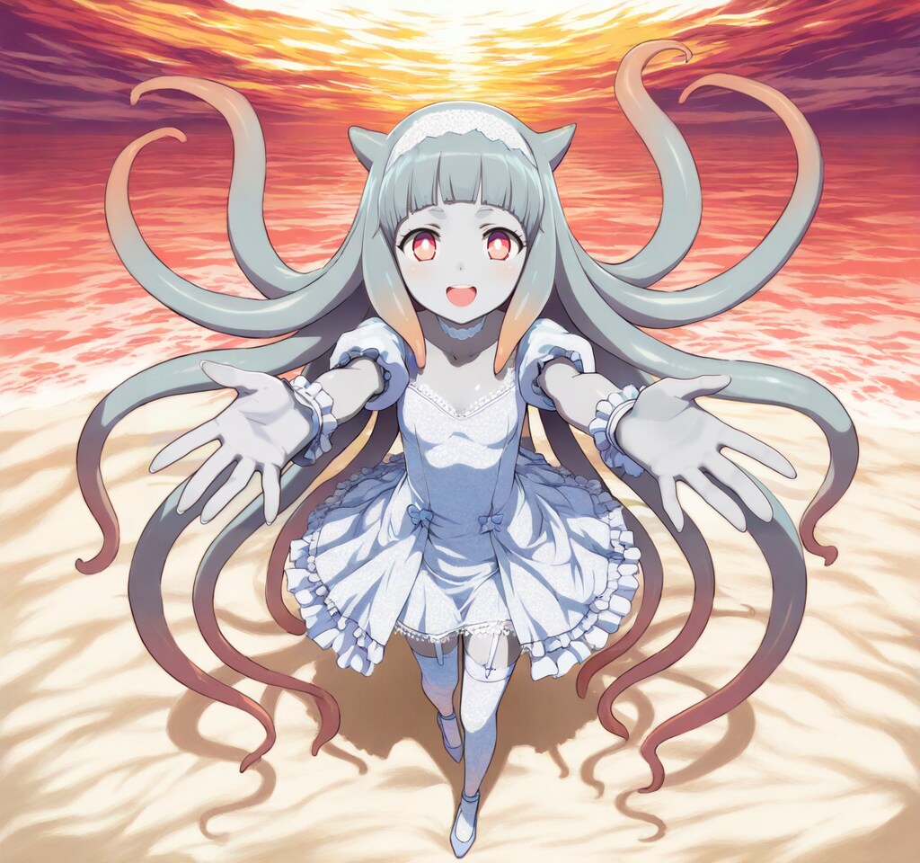 オリキャラ【イカ型モン娘のアクアネちゃん】