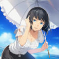 栞さんの浜辺を散歩 2枚目