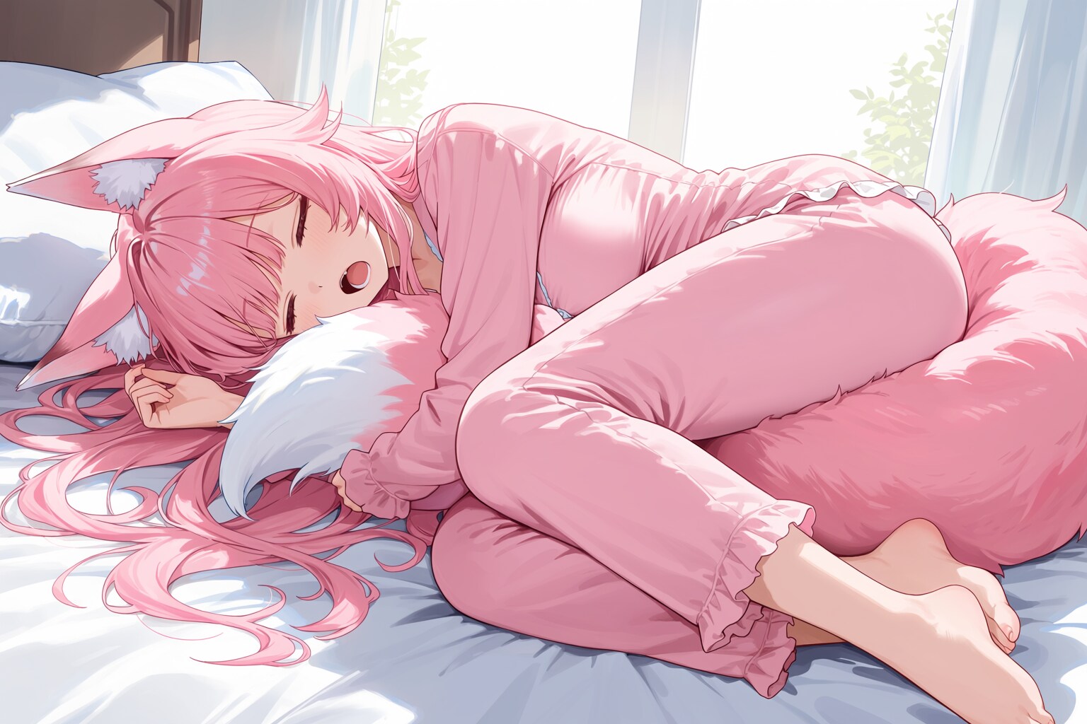 二度寝きつねちゃん | の人気AIイラスト・グラビア