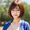 和服は、むずかしぃー。眼鏡と女子高校生 2枚目