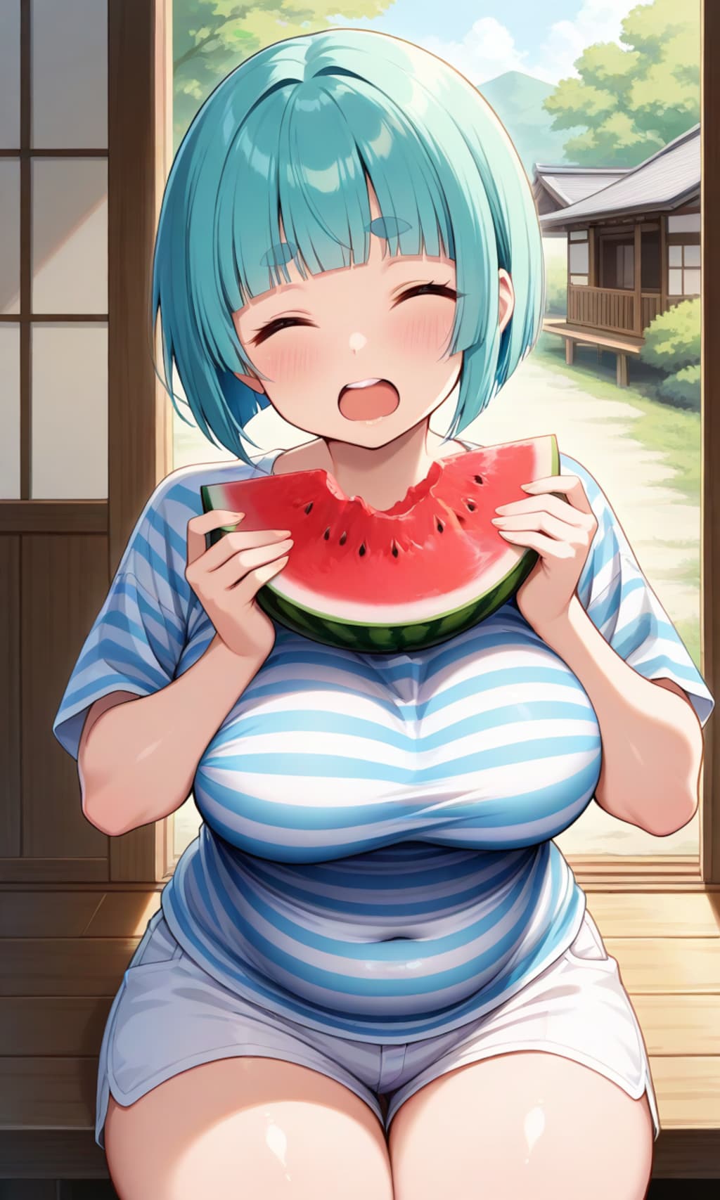 夏はやっぱりスイカだね〜🎵