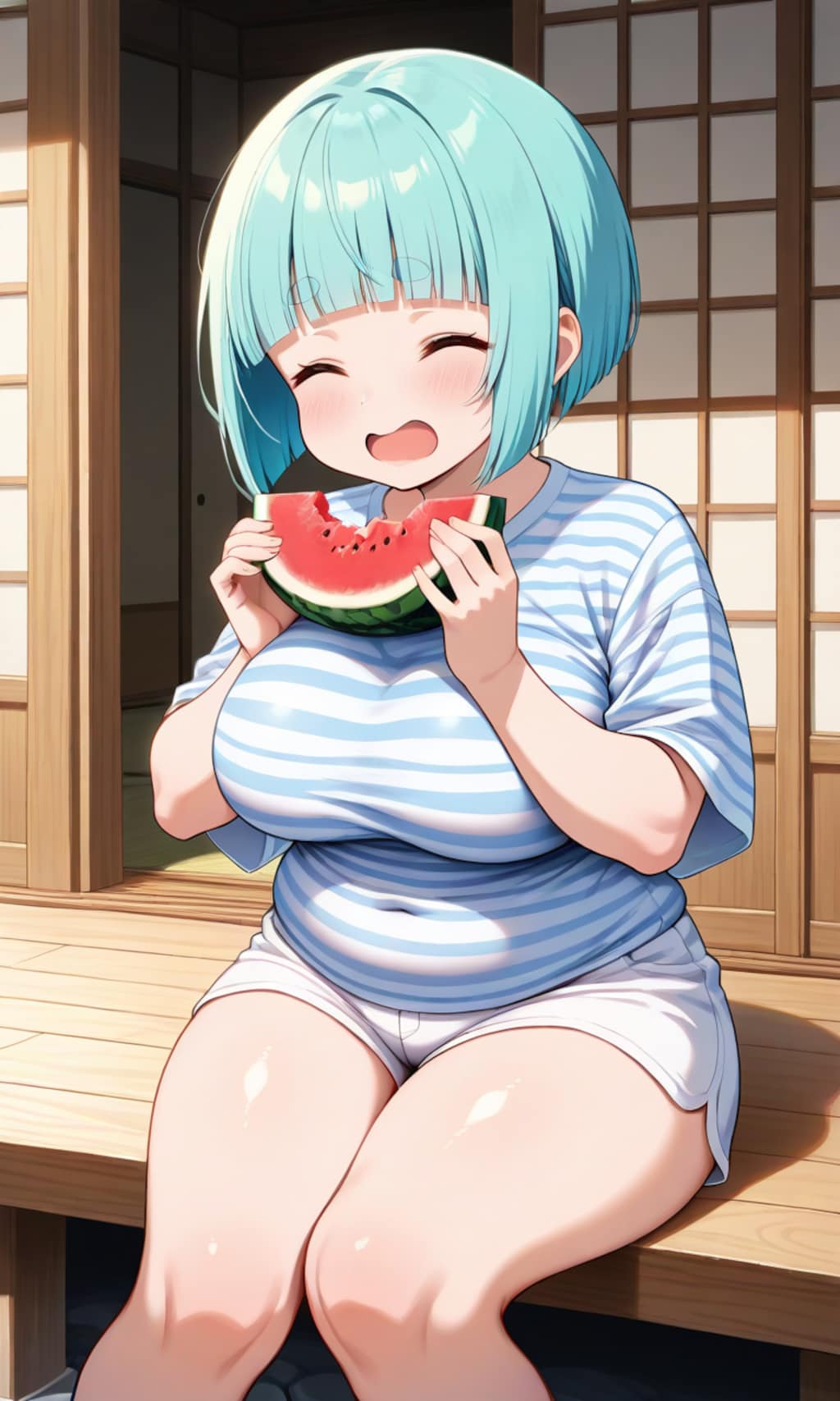 夏はやっぱりスイカだね〜🎵