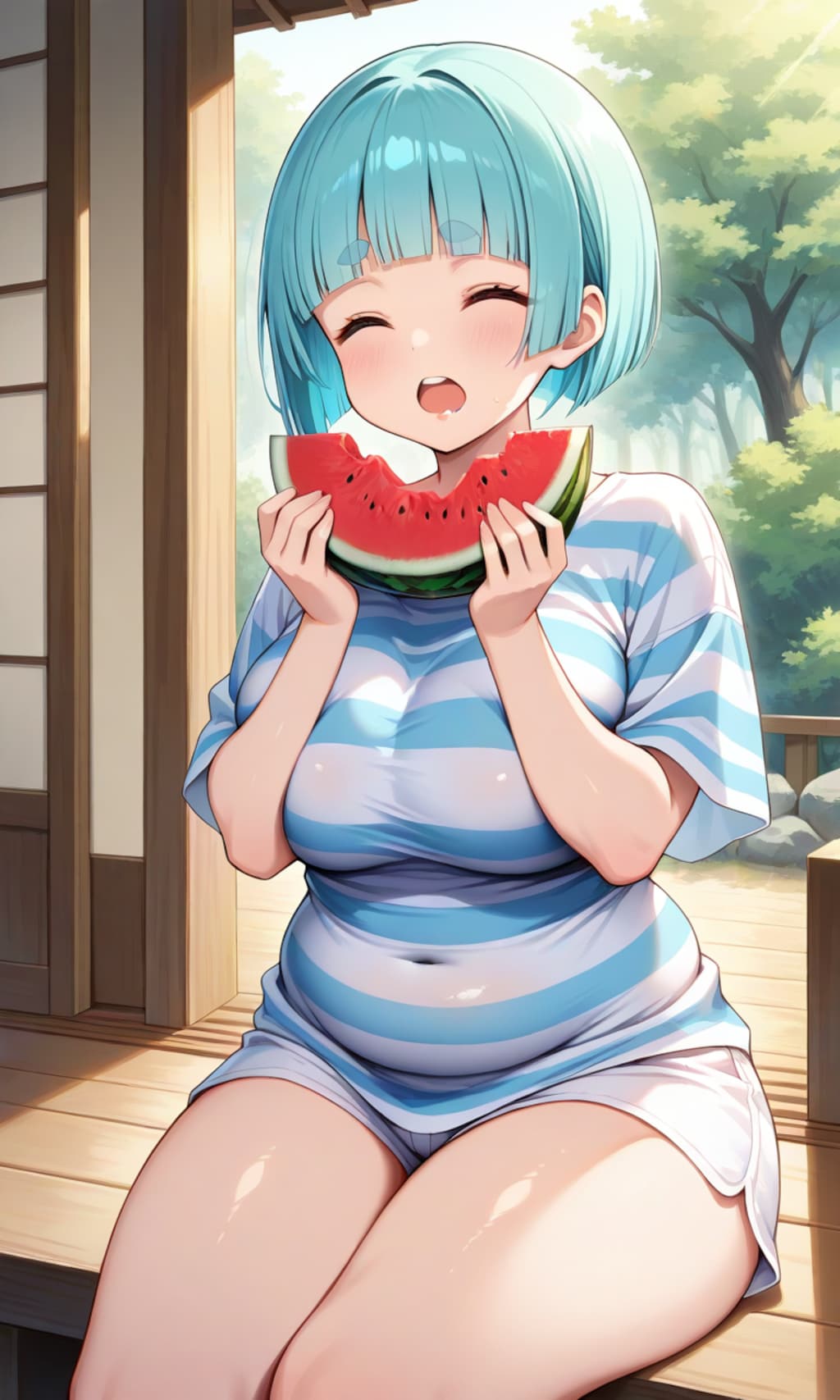 夏はやっぱりスイカだね〜🎵