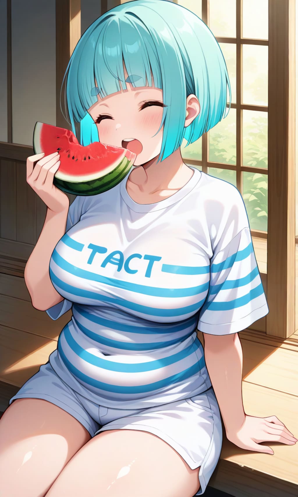 夏はやっぱりスイカだね〜🎵