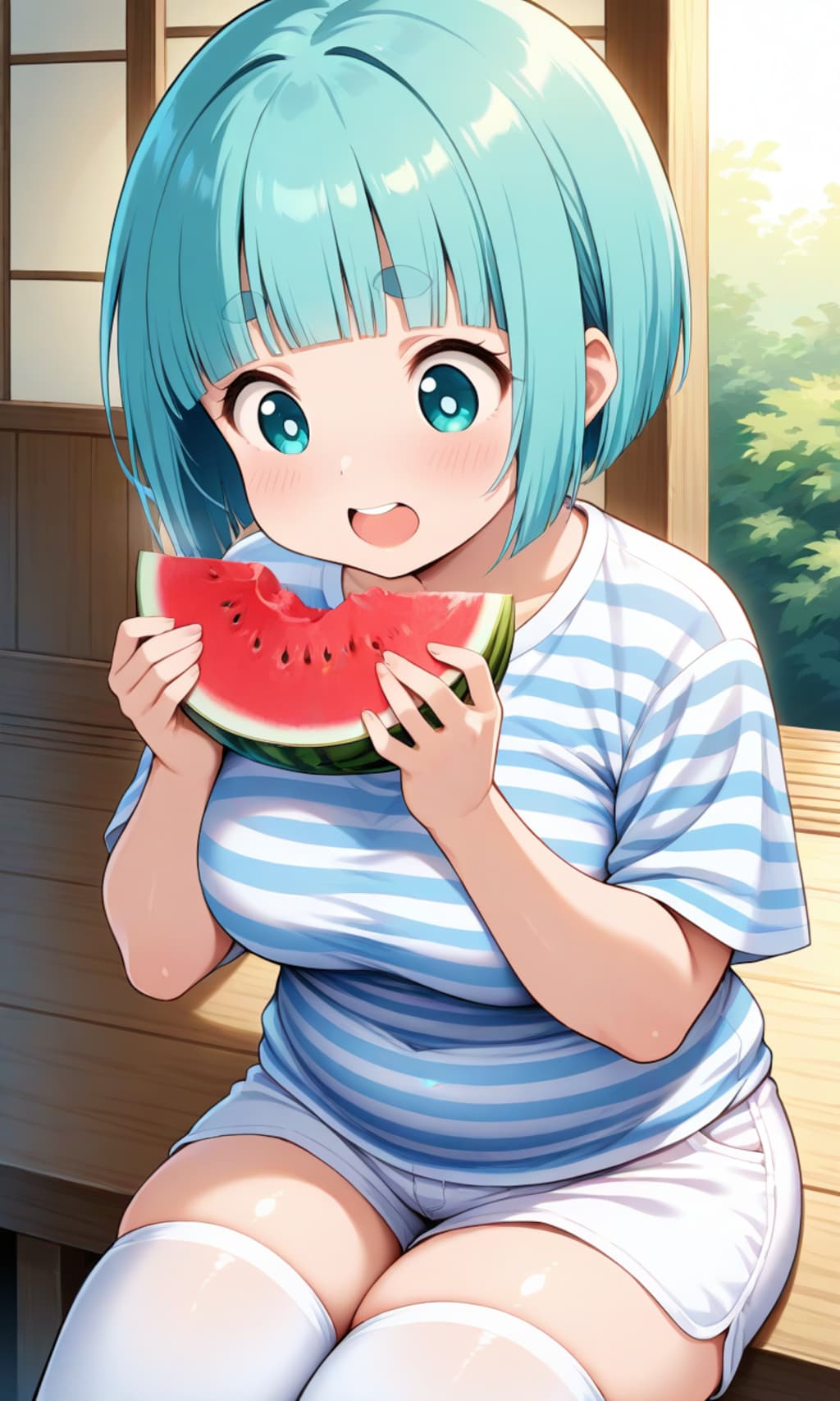 夏はやっぱりスイカだね〜🎵