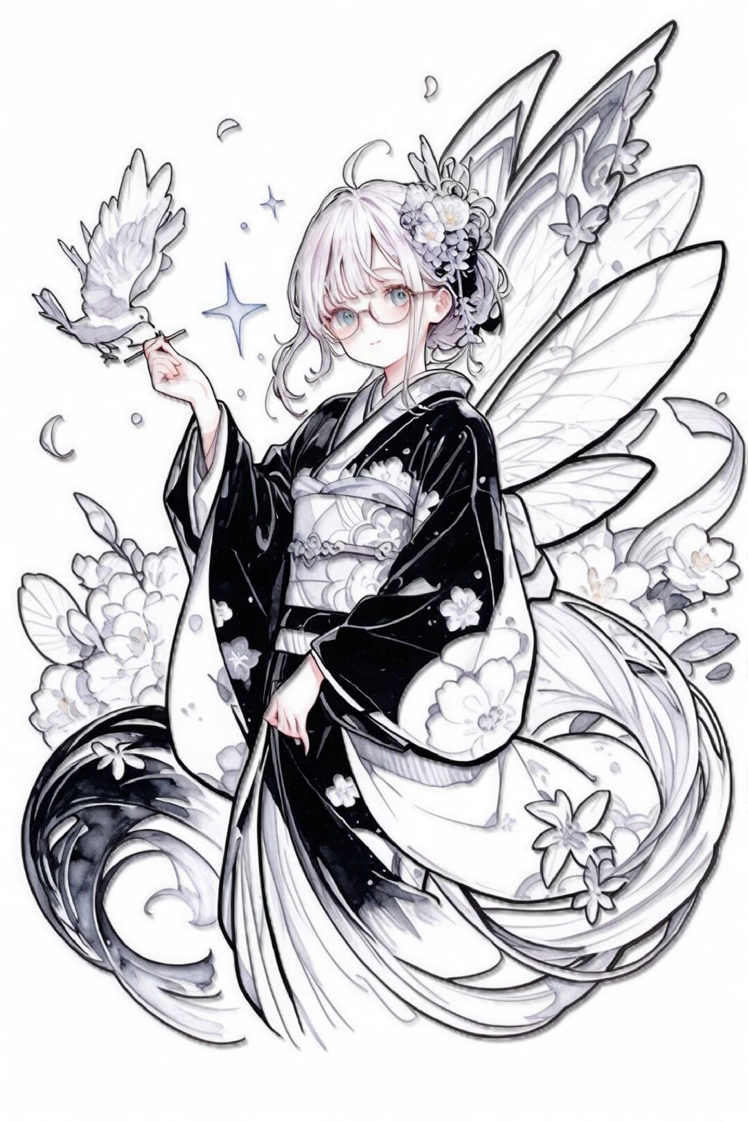 切り絵風