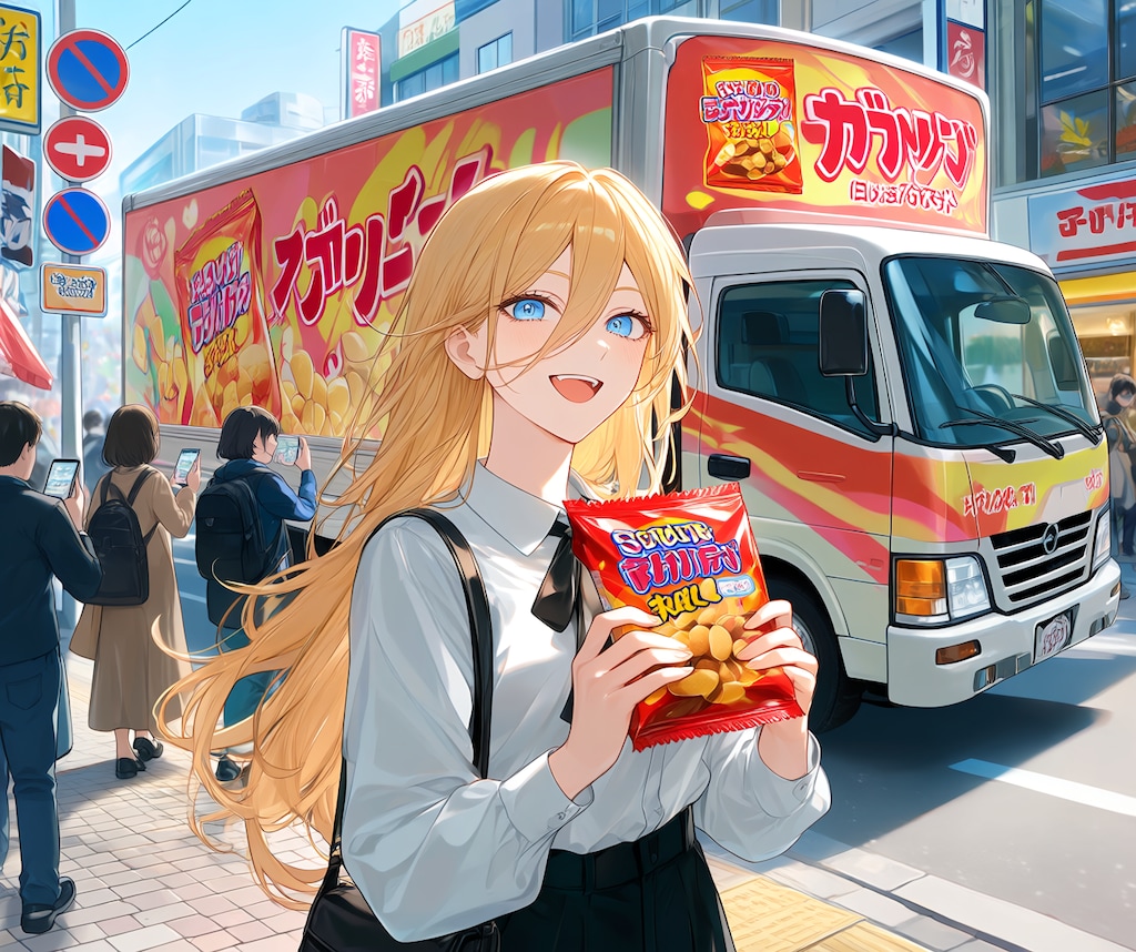 スナック菓子の広告