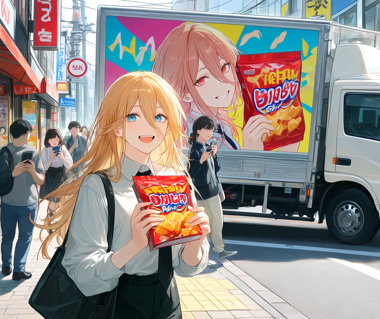 スナック菓子の広告