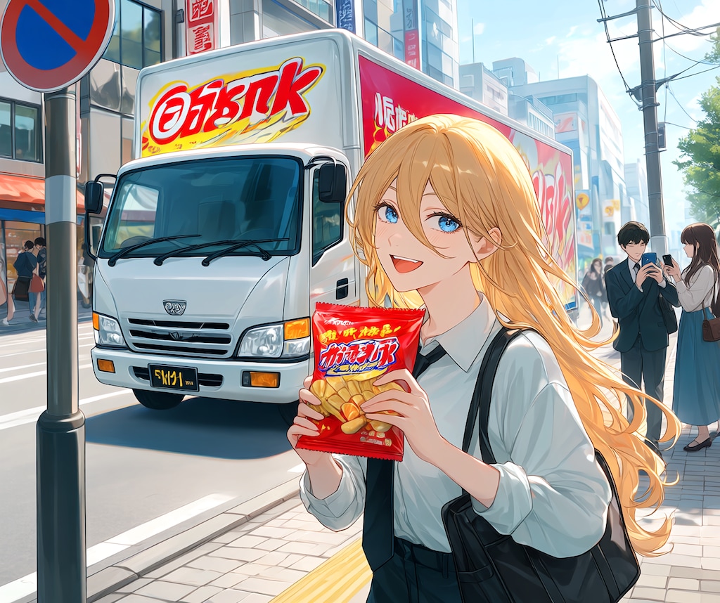 スナック菓子の広告