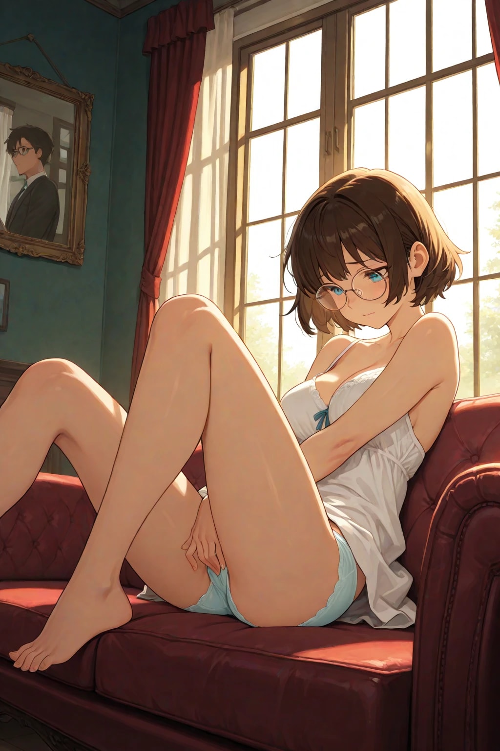 メガネの子