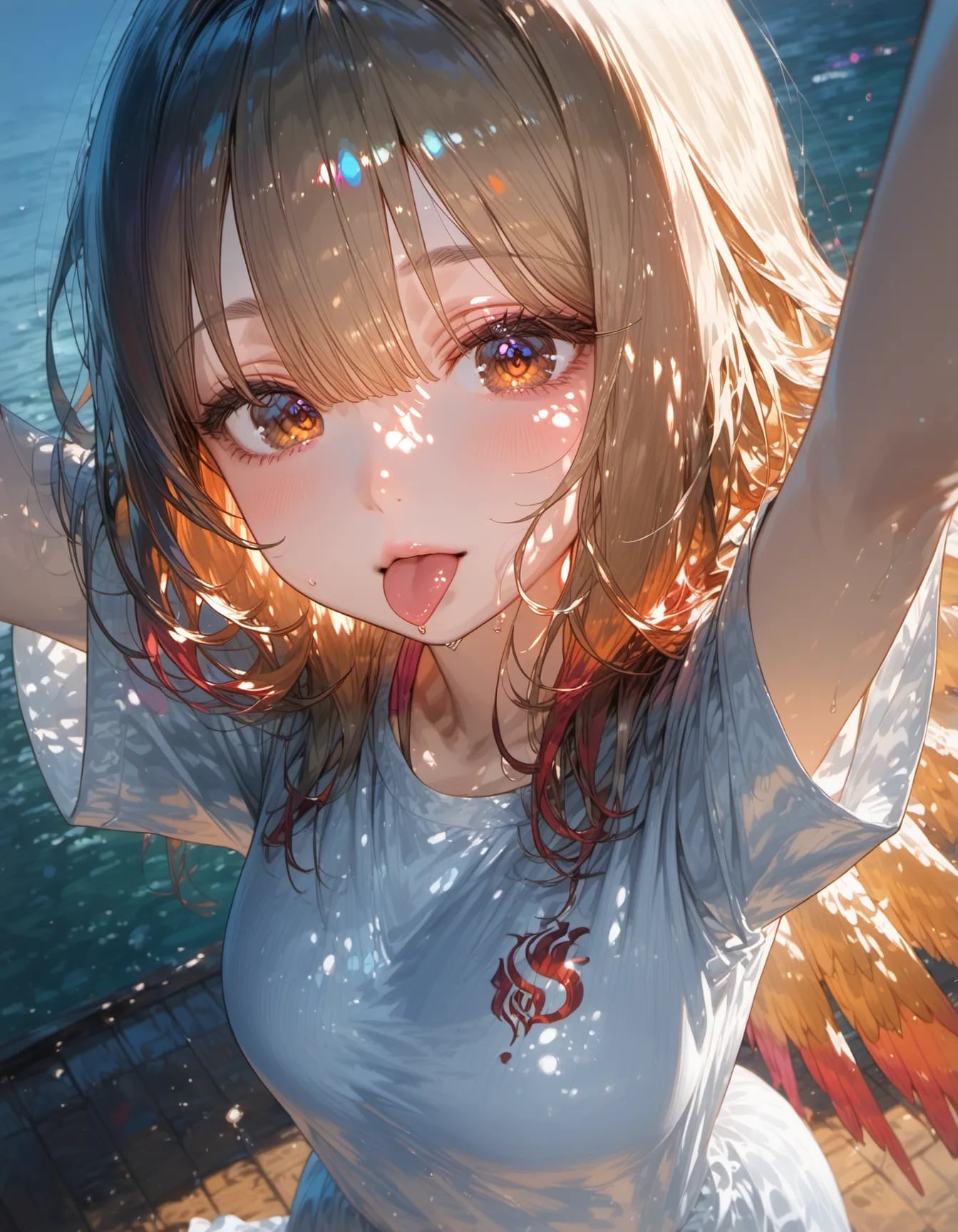 Golden Eyes Beneath the Summer Glow