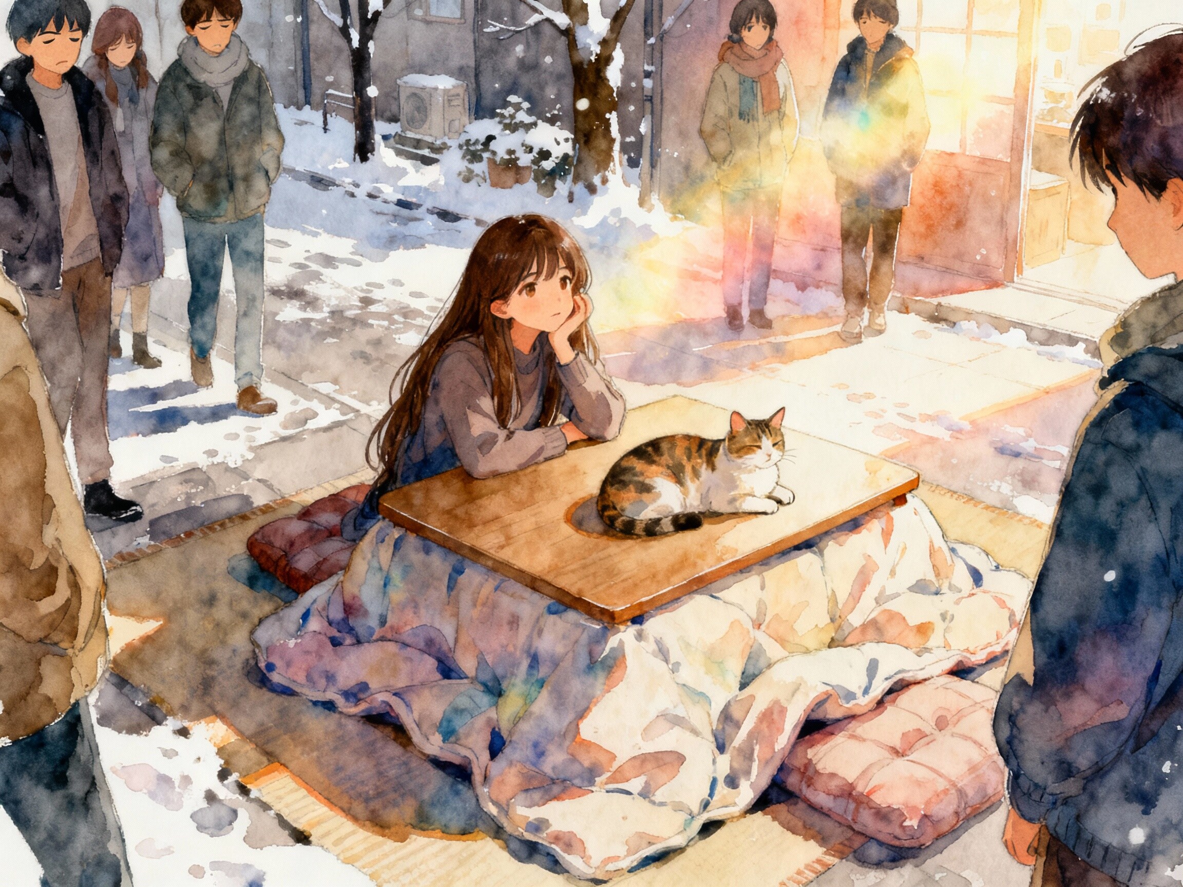 こたつ、それはその場を我が家たらしめんとするもの也 | の人気AIイラスト・グラビア