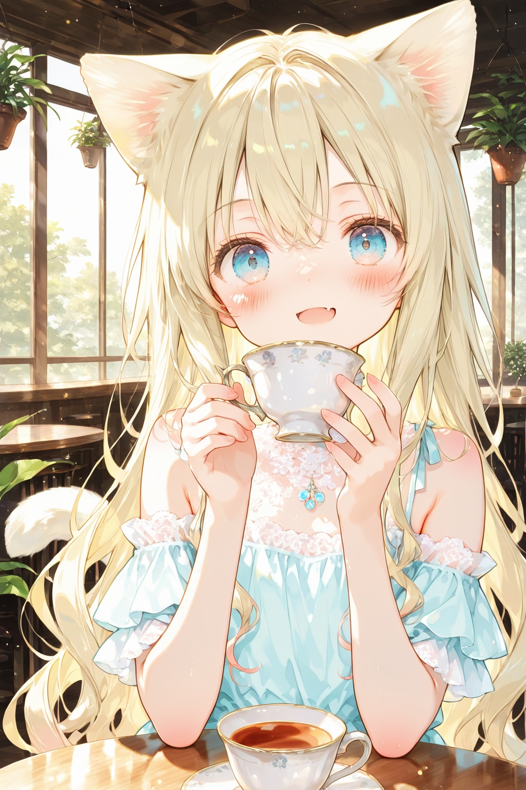ネコミミティータイム | の人気AIイラスト・グラビア