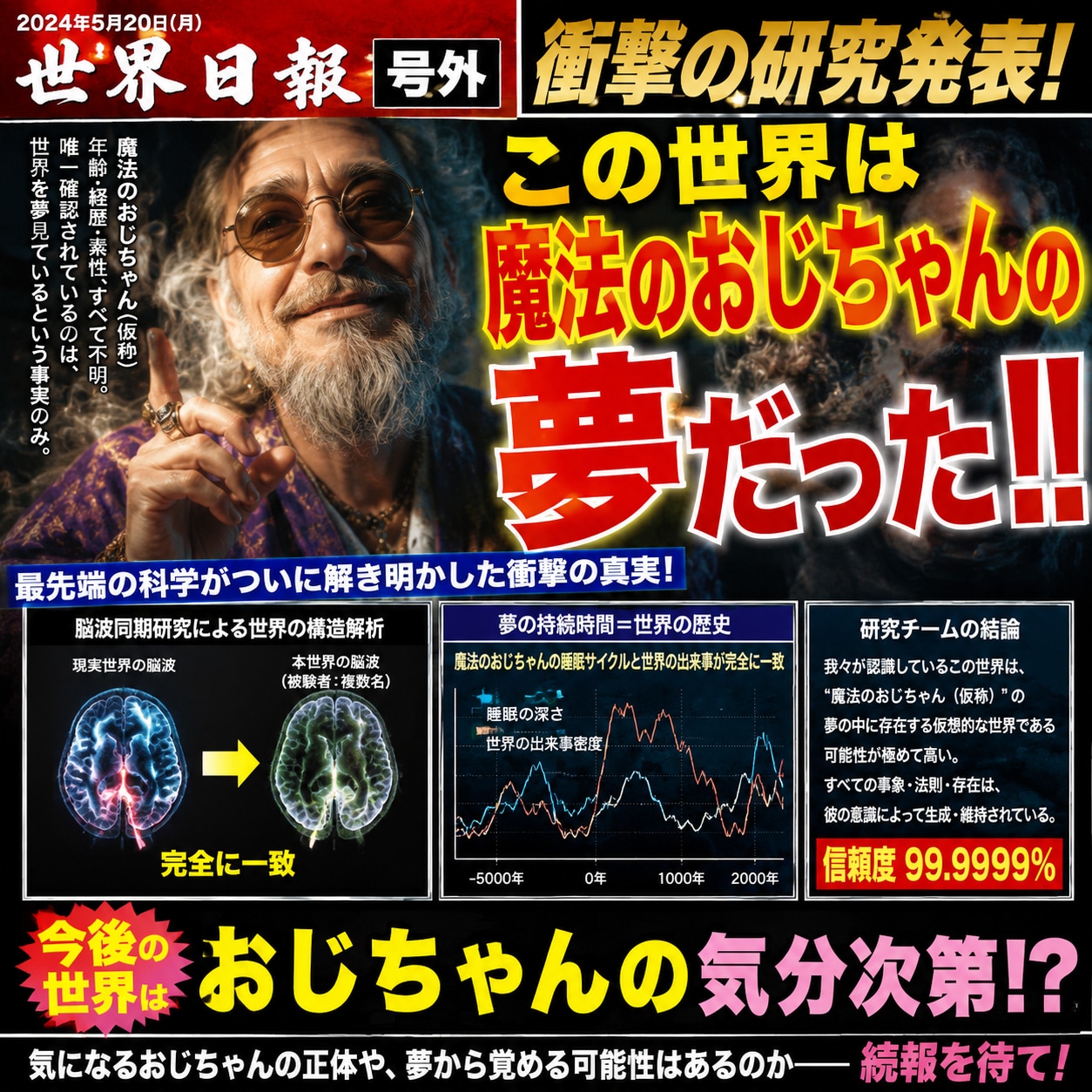 魔法のおじちゃんに関する号外